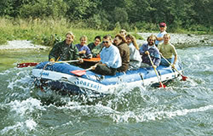 Im Schlauchboot von Arzbach nach Bad Tölz